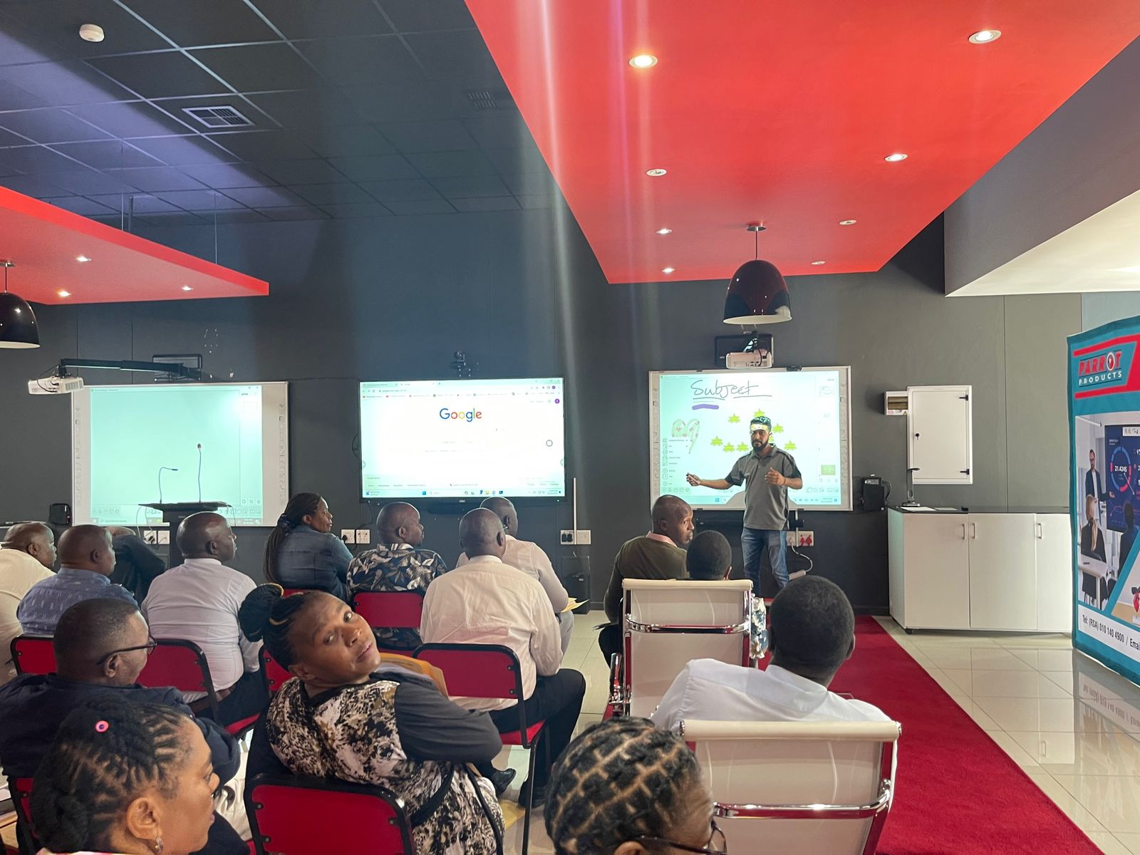 Interactive Product Demo at the Parrot Products Showroom